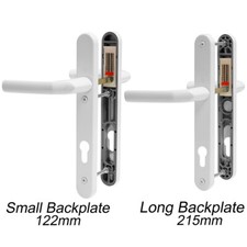 UPVC Door Handle Hoppe Birmingham Sprung 92mm PZ Double Glazing Pair Set PVC