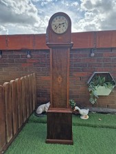 Antique Oak Granddaughter Clock Junghans 