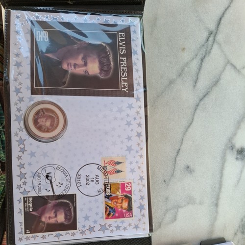 Elvis presley coin and cover - elvis,