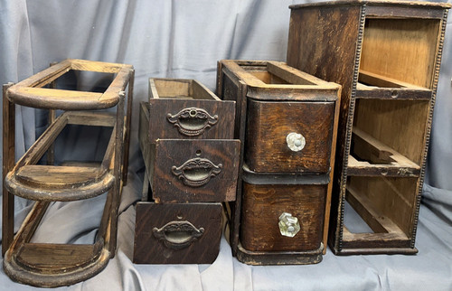 Antique sewing machine drawers - antique,