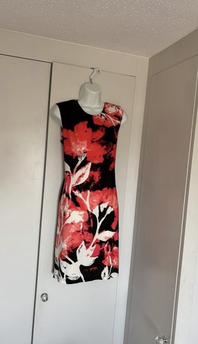 Wallis black red white floral - wallis, black/red/white