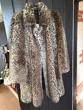 Wallis fur coat leopard - wallis, print