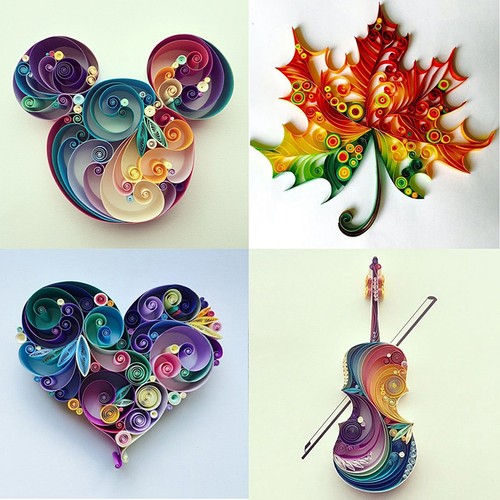 Set quilling paper rolling - 1,