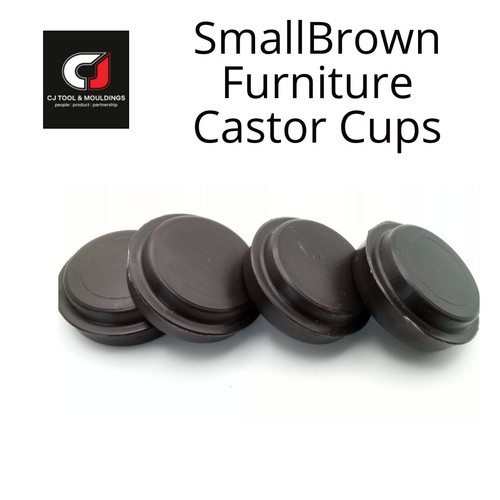 Castor cups small brown rigid - castor,
