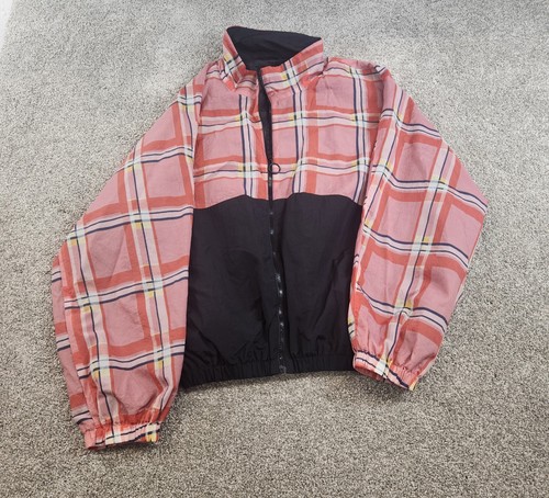 Topshop plaid windbreaker - plaid,