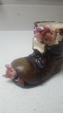 Yankee Candle NIGHT BEFORE CHRISTMAS Mice Boot Tea Light holder vgc