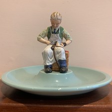 HTF Timpson Fine Shoes Beswick Ceramic Pottery England 1858-1958 Shoemaker 