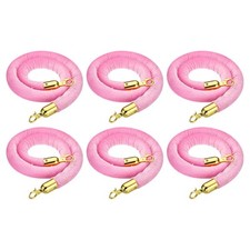 4 Feet Pink Velvet Stanchion