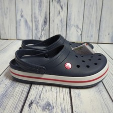 Crocs Crocband Unisex Navy Clogs Summer Shoes Men's UK 6 Women's UK 7