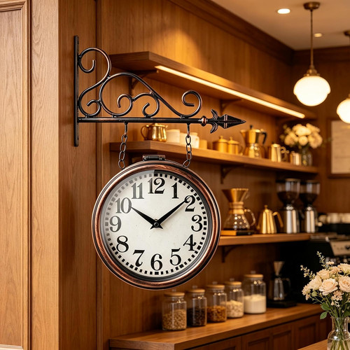 Wall clock iron - wall, london