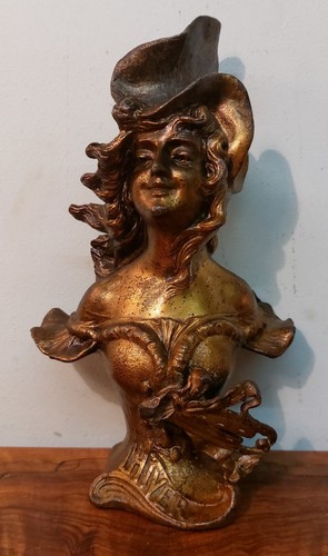 Art nouveau bronzed woman - nouveau,