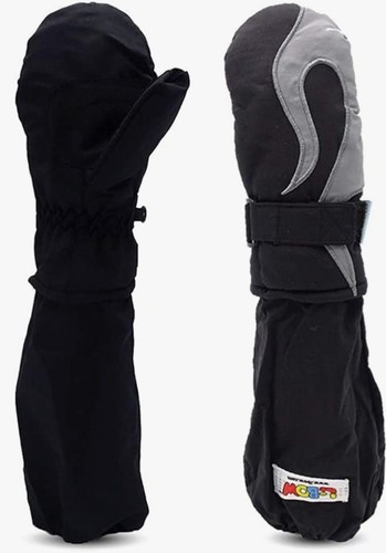 Bow flame kids mittens - l-bow,