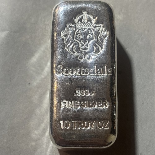 Silver bullion bar - 10,