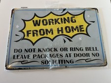 Work From Home Metal Tin