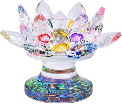 Colourful crystal lotus - colourful,