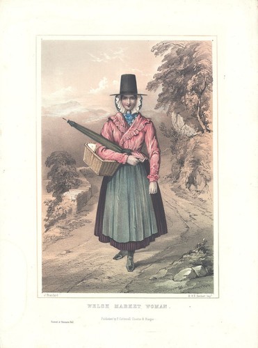 Welsh costume print - welsh,