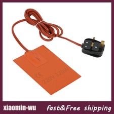 1X 220V 150W Car Engine Oil Pan Sump Tank Heater Silicone Heating Pad UK Plug