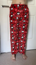 Christmas Size L Hello Kitty Fluffy Xmas Pyjama Bottom Kawaii Festive Sanrio