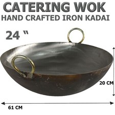 Iron Kadai 24" Karahi Wok Iron
