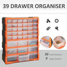 Multi Drawer Parts Storage Cabinets Unit Organiser Garage Tool Box Wall Mounted