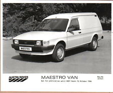 Austin Rover Maestro Van Original b/w UK Press Photo 1984 Pub. No. 323525