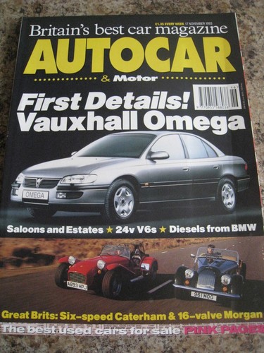 Autocar magazine nov 1993 - magazine,