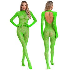 UK Womens Fishnet Bodystocking