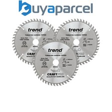 Trend CSB/160/3PK Plunge Saw Blades 160 x 20mm 48T Festool TS55 Scheppach PL55
