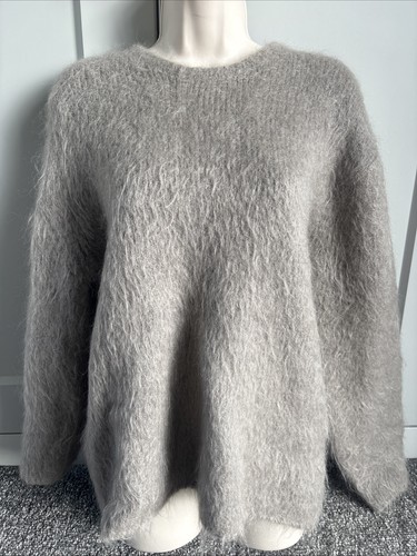 Grey beige mohair blend - h&m,