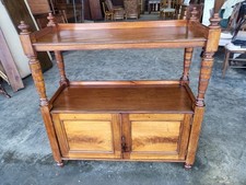 Antique mahogany two tier
