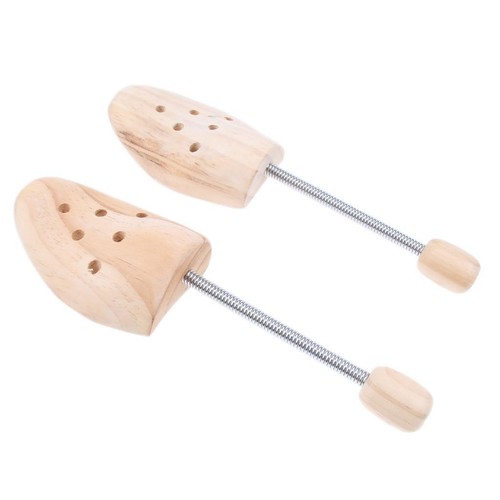 Pair wooden spiral spring - of,