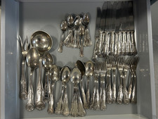 vintage silver cutlery set