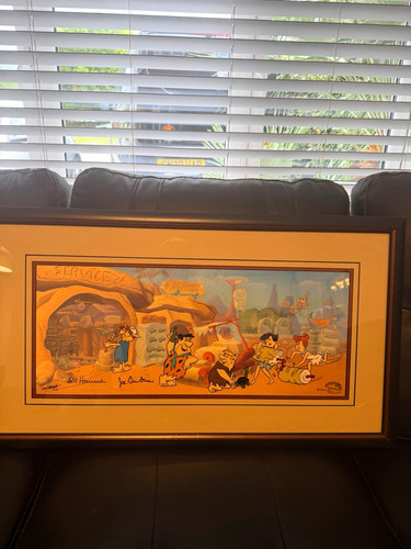 Hanna barbera signed framed - hanna-barbera,