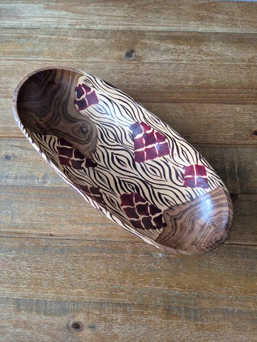 Large african wooden fruit - wooden,