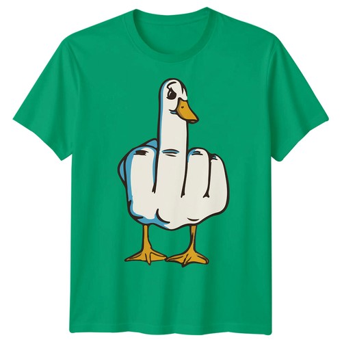 Goose bird middle finger - goose, mens