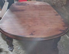Huge Vintage Mahogany Dining Table For Restoration