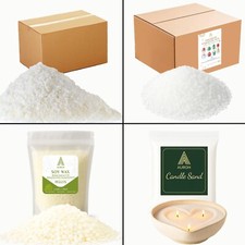 Soy Wax-Paraffin Wax-Soywax Pellets & Sand Wax 100% Pure Nature Clean Burning UK