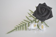 Wedding Corsage, buttonholes. Choose colour rose. Choose With/without Calla lily