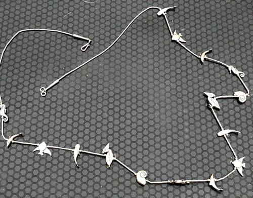 Vintage silver necklace native - vintage,