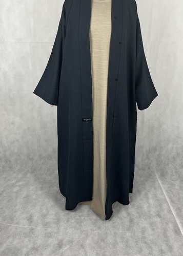 Navy textured open - navy, abaya