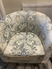 Tub Chair Reupholstered Fabric