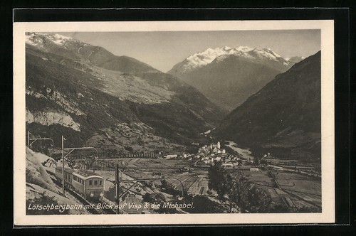 Postcard lötschberg railway - postcard,