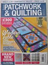 BRITISH PATCHWORK & QUILTING SEPT 2020 MODERN TABLE SPECTRUM QUILT MARRAKESH QUI