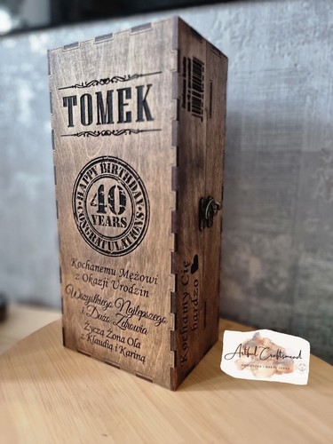 Personalised box wooden - personalised,