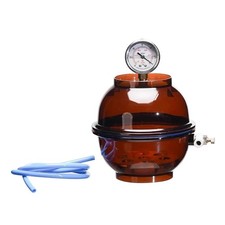 Plastic Vacuum Desiccator (150ml) - Lab-Grade with Pressure Gauge & Single Valve