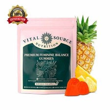 Vital Source Nutrition-Feminine Balance Gummies - Hawaiian Pineapple 60 Gummies