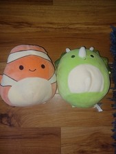 2 × Squishmallows Dino And Flounder Excellent Condition