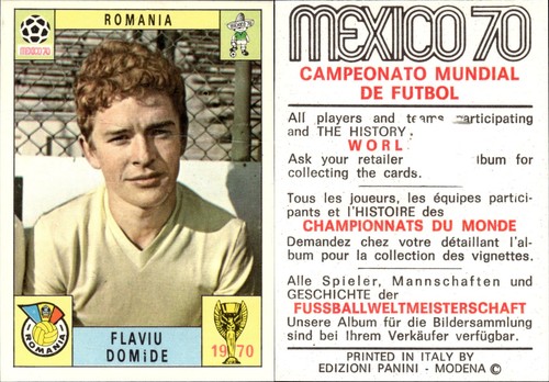 Mexico panini 1970 romania - mexico,