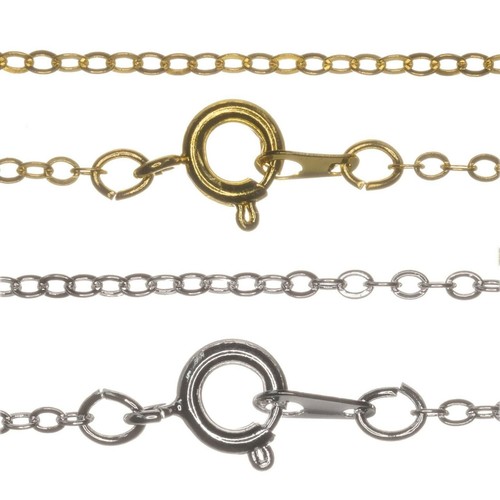 Necklace chains silver gold - silver,