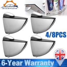 Glass Shelf Brackets Clamp Supports Wall Mount Floating Holder 5-15mm Thickness